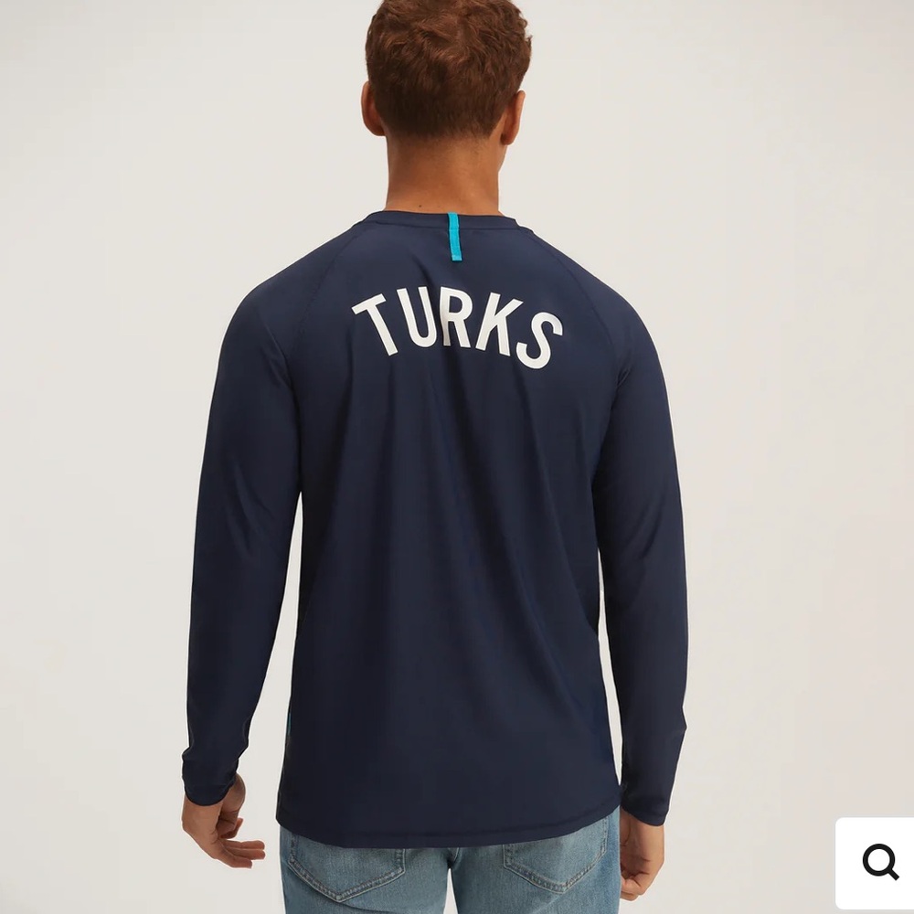 Okaicos Navy Turks Rash Guard UPF 40